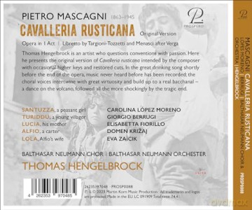 Hengelbrock/Balthasar Neumann-Chor Und -Orchester: Cavalleria Rusticana [CD]