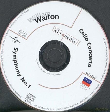 William Walton: Cello Concerto/symphony No. 1 [CD]