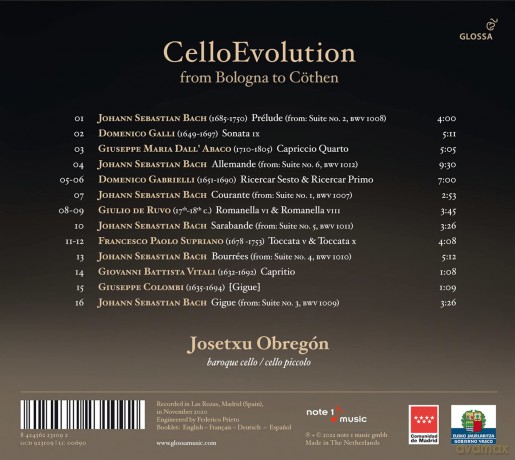 Josetxu Obregon: Celloevolution - From Bologna To CThen [CD]