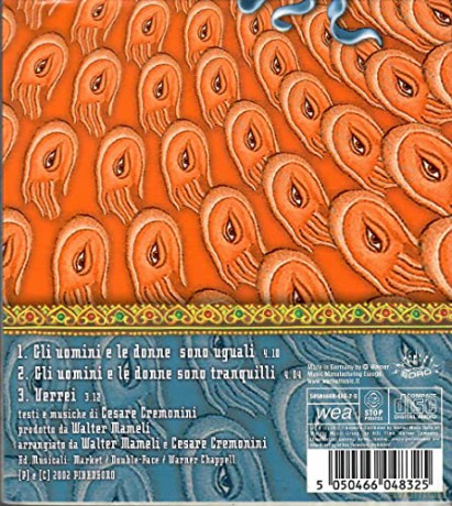Cesare Cremonini Feat. Ballo - Gli Uomini E Le Donne Sono Uguali [CD]