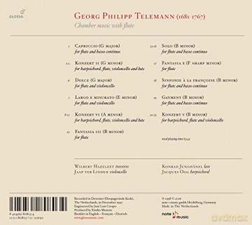 Georg Philipp Telemann: Chamber Music With Flute [CD]