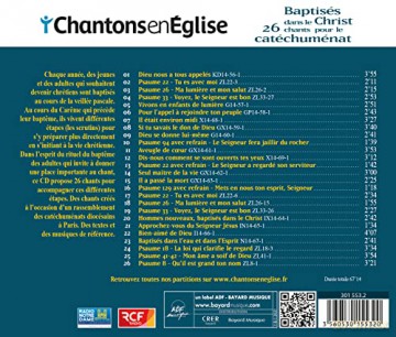 Chantons En Eglise: Baptises Dans Le Christ - 26 Chants Pour Le Catechumenat [CD]