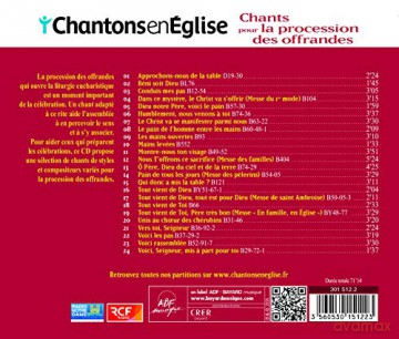 Chantons En Eglise: Chants Pour La Procession Des Offrandes [CD]