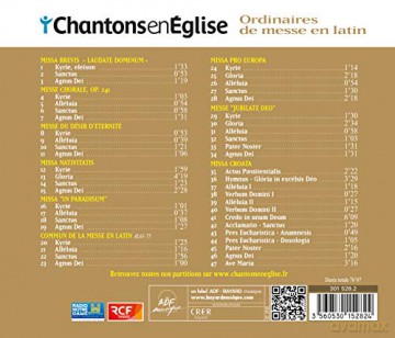 Chantons En Eglise: Ordinaires De Messe En Latin [CD]