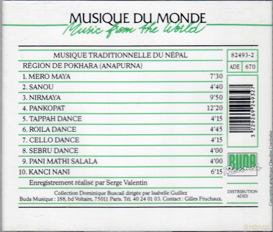 Gaines De Hyangja: Chants Et Danses Du Nepal - Songs And Dances Of Nepal [CD]