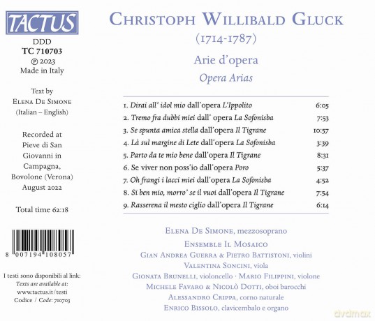 Christoph Willibald Gluck - Arie D'Opera [CD]