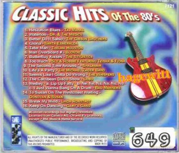 Classic Hits Of The 80's [CD]