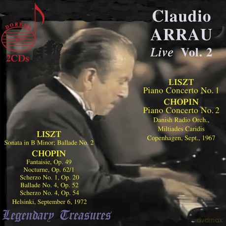 Claudio Arrau: Claudio Arrau Live, Vol. 2 [CD]