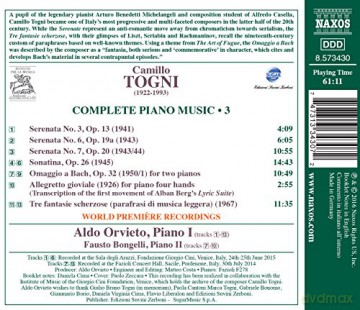 Aldo Orvieto: Complete Piano Music 3 [CD]
