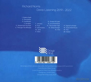 Richard Norris: Deep Listening 2019 2022 [CD]