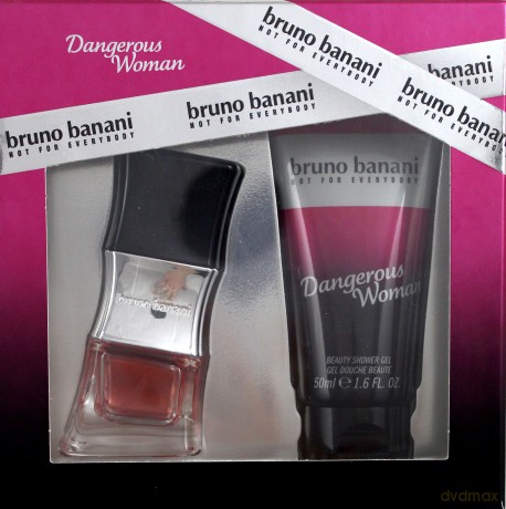Bruno Banani Dangerous Woman Zestaw - Woda Toaletowa 20ml Spray + Żel Pod Prysznic 50ml [2xKOSMETYKI]
