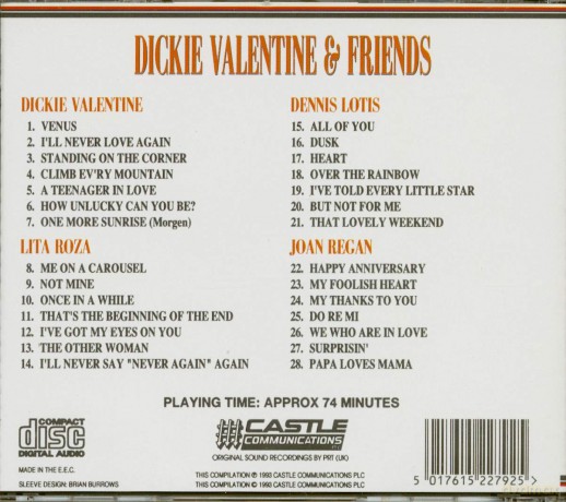 Dickie Valentine: Dickie Valentine And Friends [CD]