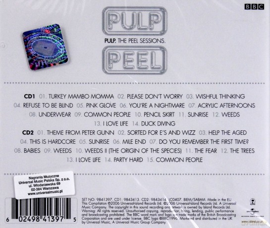 Pulp: The John Peel Sessions [2CD]