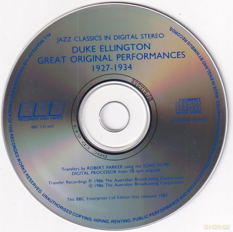 Duke Ellington - Great Original Performances 1927-1934 [CD]