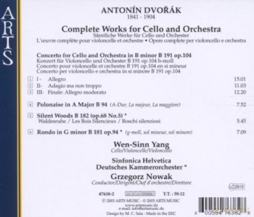 Antonin Dvorak: Dvorak: Complete Works for Cello and Orchestra [CD]