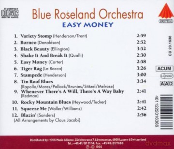 Blue Roseland Orchestra: Easy Money [CD]
