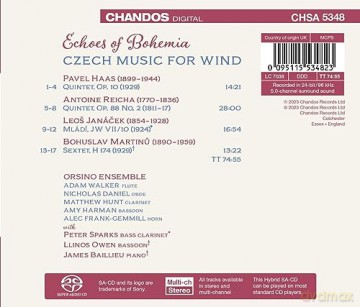 Owen/Sparks/Baillieu/Orsino Ensemble: Echoes Of Bohemia: Czech Music For Wind [CD]