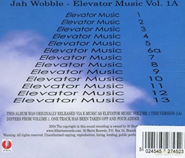 Jah Wobble: Elevator Music Volume 1a [CD]