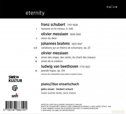 GÜLru Ensari - Herbert Schuch: Eternity [CD]