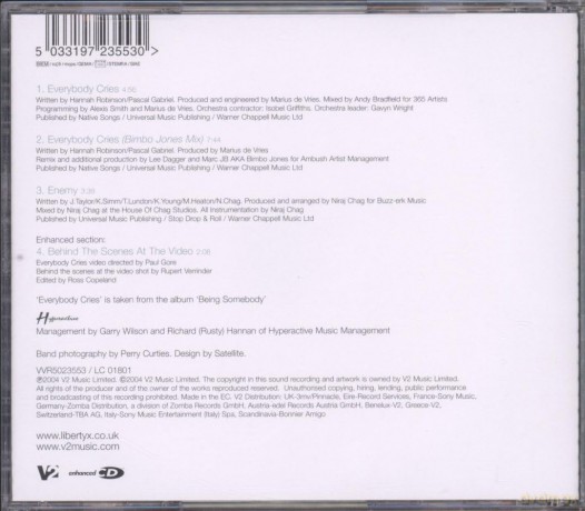 Liberty X: Everybody Cries [CD]