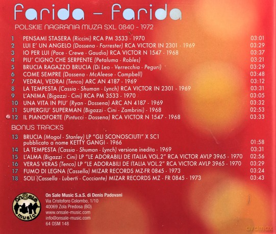 Farida: Farida [CD]