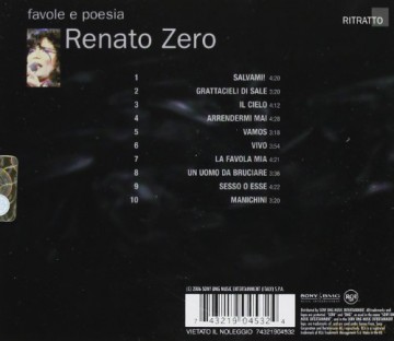 Renato Zero: Favole E Poesie [CD]