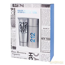 Carolina Herrera 212 Zestaw dla Mężczyzny - Woda Toaletowa 100ml Spray + Żel Po Goleniu 100ml [2xPERFUMY]