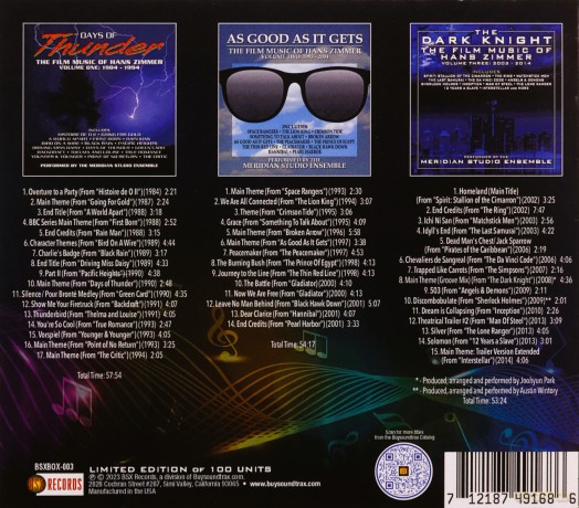Meridian Studio Ensemble: Film Music Of Hans Zimmer (1984-2014) [3CD]