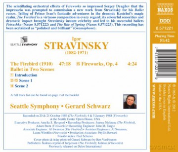 Stravinsky: Firebird [CD]