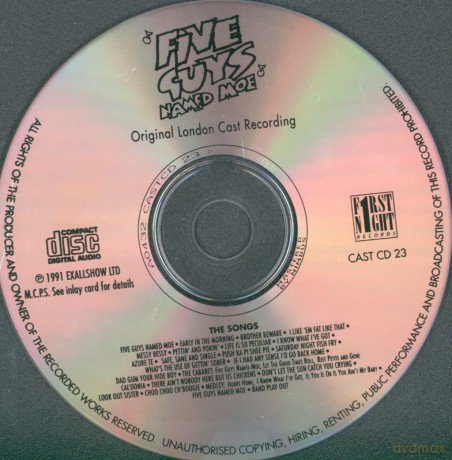 Original Cast Recording: Five Guys Named Moe [CD]
