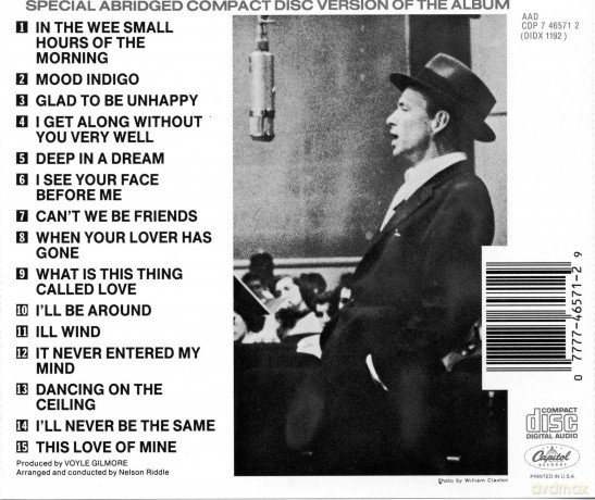 Frank Sinatra - In The Wee Small Hours [CD]
