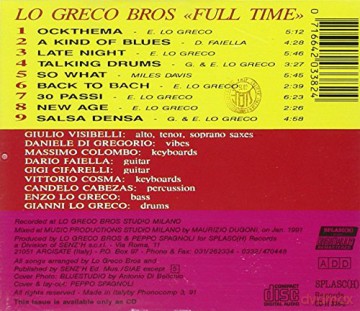 Lo Greco Bros: Full Time [CD]