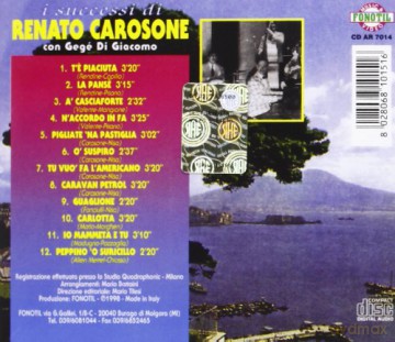 Gege' Di Giacomo: Gege' Di Giacomo-I Successi Di Carosone [CD]
