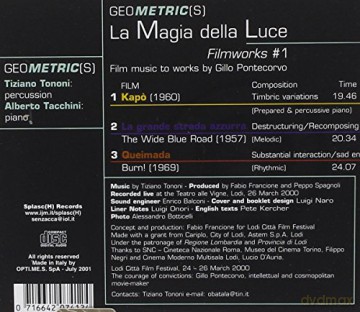 Tiziano Tononi: Geometrics La Magia Della [CD]