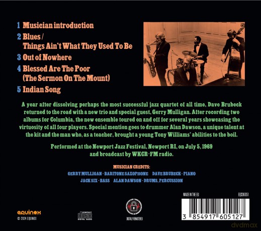 Gerry Mulligan & Dave Brubeck: Gerry Mulligan & Dave Brubeck - Newport Jazz Festival 1969 [CD]