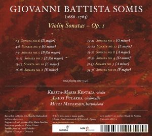 G.B. Somis: Giovanni Battista Somis: Violin Sonatas op.1 [CD]