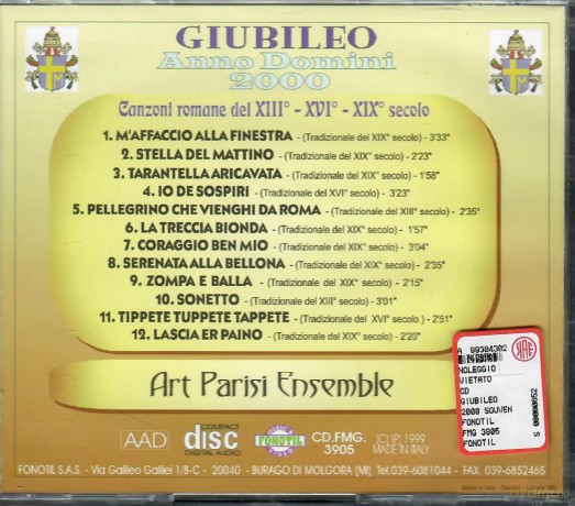 Giubileo Anno Domini 2000 [CD]