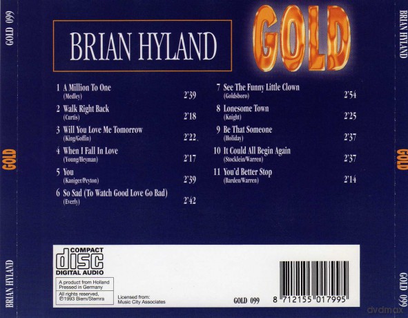 Brian Hyland: Gold [CD]