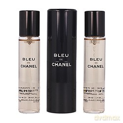 Chanel Bleu De Chanel Woda Toaletowa 20ml Spray Refillable + 2 X 20ml Refill [3xPERFUMY]
