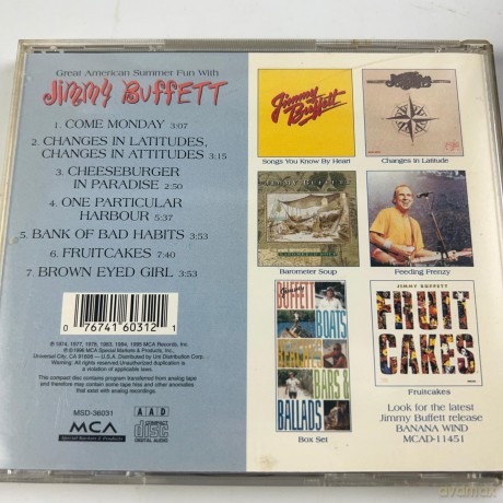 Jimmy Buffett: Great American Summer Fun With Jimmy Buffett [CD]