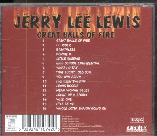 Jerry Lee Lewis: Great Balls Of Fire [CD]