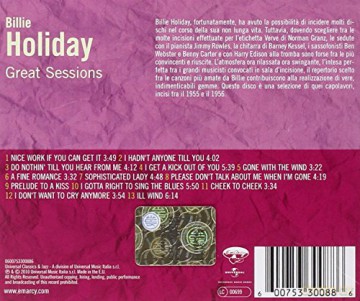 Billie Holiday: Great Sessions [CD]