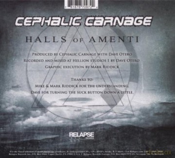 Cephalic Carnage: Halls of Amenti [CD]