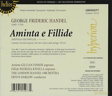Handel: Handel: Aminta E Fillide [CD]