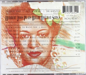 Herbert Joos: Herbert Joos Plays Billie Holiday Songs [CD]