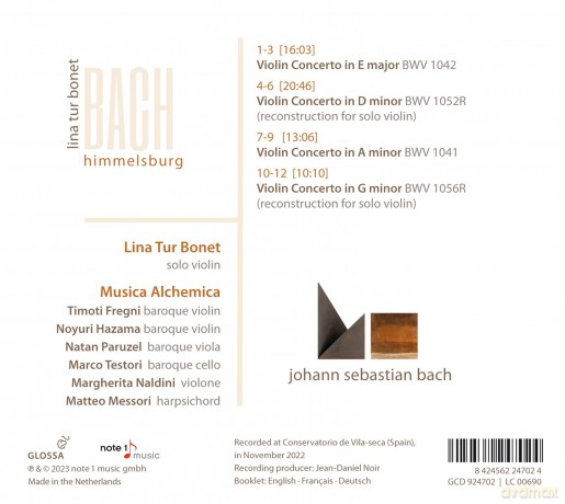 Tur Bonet Linamusica Alchemica: Himmelsburg [CD]