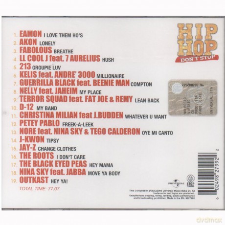 Hip Hop Don't Stop 2005 Part. 1 [CD]