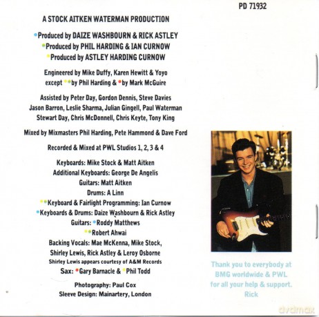Rick Astley: Hold Me in Your Arms [CD]