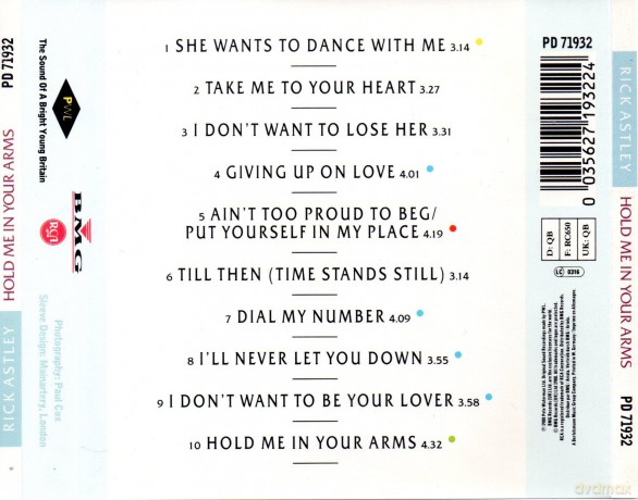 Rick Astley: Hold Me in Your Arms [CD]