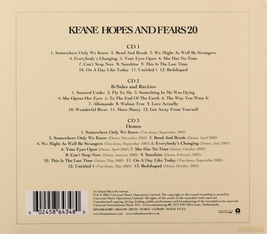 Keane: Hopes And Fears [3CD]